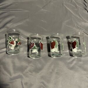 Bama vintage jelly glasses 4pc D01
